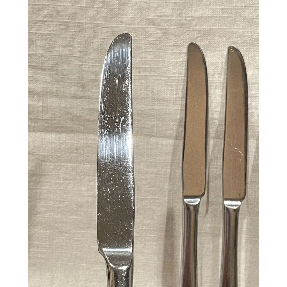 Set‎ Of 6 Oneida MELODIA 18/10 Stainless Flatware Dinner Knives 9.5 Inches Long